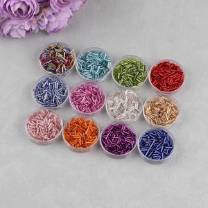 Perles en verre coloré en forme de rectangle, plaquées cristal, pour la fabrication de bracelets, accessoires de bijoux DIY, Printemps 2024, Yiwu - Product Image 2