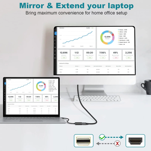 <span class=keywords><strong>Adattatore</strong></span> Convertitore <span class=keywords><strong>Mini</strong></span> DP a <span class=keywords><strong>HDMI</strong></span> Mindpure 4K 30Hz Placcato Oro per MacBook Air 13, Surface Pro 4, Laptop, HDTV, Proiettore Audio - Product Image 3