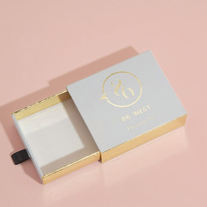 <span class=keywords><strong>Promotion</strong></span> personnalisé imprimé papier kraft luxe petites filles collier emballé Bijoux boîte - Product Image 1