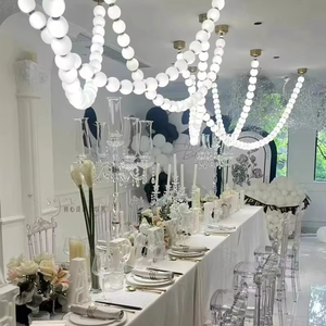 Sáng Tạo Phong Cách Bắc Âu Hai Lớp LED Đèn Chùm Ma Thuật Đậu Mặt Dây Chuyền Đèn Cho Phòng Ngủ Nhà Hàng Nhà Bếp Hình Bầu Dục Hot Bán Nhà - Product Image 1