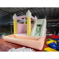 Château gonflable commercial en PVC personnalisé en usine, combinaison toboggan et trampoline gonflable, marque QY, 3x3M, Chine, vente chaude