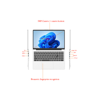 Ordinateur portable 15,6 pouces Windows 11 neuf, Intel N5095, avec corps métallique, écran IPS, pour les professionnels