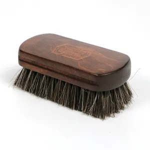 Surainbow Customized Logo Horse Hair Car Leather Cleaning Brush Car Detailing Interior Brush T-637