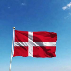 Soccer Sports All Countries Polyester Cheap High Quality Denmark National <b>Flag</b> with 2 Grommets - Product Image 6