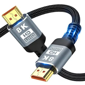 5.5mm Diameter 2.0 Version-HDMI/HDMI Cable 4K 2.0 60Hz 3D 1080P 18Gbps 1M 1.5M 1.8M 2M 3M 5M 10M 15M 20M 30M HDMI Cable Black