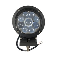 Projecteur de travail LED élégant haute intensité 45W 9-32V en aluminium moulé sous pression 6500K, faisceau spot et large bleu-blanc, IP67, ajustement universel, stable