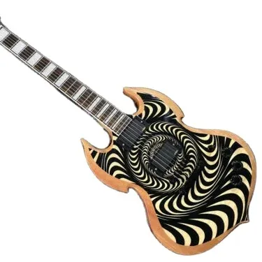 Guitarra elétrica chinesa SG Bollywood Zakk Vendas diretas da fábrica personalizável novo