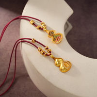 Collier en alliage de cuivre avec pendentif gourde dégradé doré pour femme TANGPEI, bijoux de mode