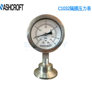 Manomètre à diaphragme sanitaire Ashcroft 35-1032, 100 Psi, 65 mm, acier inoxydable TC, biopharmaceutique - Product Image 4