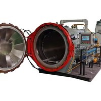 Autoclave composite sportif approuvé ISO, utilisé dans la fabrication de casques de vélo, faible taux de vide, haute résistance, réservoir de pressage à chaud pour le durcissement