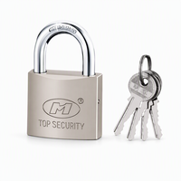 Cadenas robustes nickelés avec clés, cadenas de sécurité, cadenas en fer, lots de cadenas sécurisés