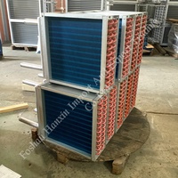 Échangeur de chaleur eau-air personnalisé avec serpentin de chauffage pour poêle à bois extérieur en élevage, pour applications d'eau chaude