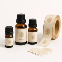 Etiquetas Personalizadas para Botellas de Aceites Esenciales, Rollo de Etiquetas Impermeables de Papel Kraft para Botellas de 5ml y 10ml
