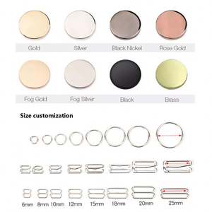 Accessoires de bikini personnalisés en gros accessoires de vêtement et de traitement de haute qualité en or rose - Product Image 3