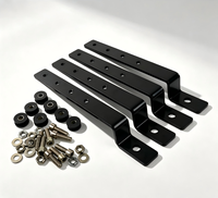 Kit de fixation universel en métal pour sacoches rigides de moto, support de montage pour modèles à placement arrière, garantie 1 an