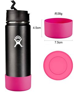 Factory Direct Supply Reusable 12oz Anti-slip Thermal Resistant Grip Cover Suitable Tumblers Silicone <b>Bottle</b> Sleeve - Product Image 3