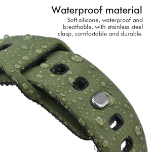 Mecha tali jam tangan lembut warna ganda, desain pribadi untuk jam tangan Apple, tali silikon olahraga, antilembap - Product Image 4