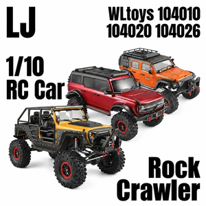 WLtoys 104010 104020 104026 <span class=keywords><strong>Auto</strong></span> RC 1/10 4WD Elettrica, Veicolo Fuoristrada per Arrampicata, Giocattolo Telecomandato, Grande Camion - Product Image 1