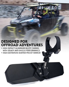 N2 13 "UTV Rückspiegel Mittels piegel mit unterem LED-Licht und Wipp schalter, passend für Can-am/<span class=keywords><strong>Polaris</strong></span> usw. - Product Image 5