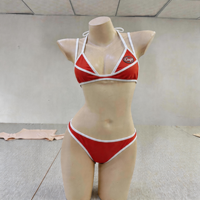Nuevo Bikini de Lujo de 3 Piezas para Mujer 2026, Logotipo Metálico Personalizado, Sexy, Micro Mini, Spandex, Nylon, Ropa de Playa de Verano, OEM, ODM