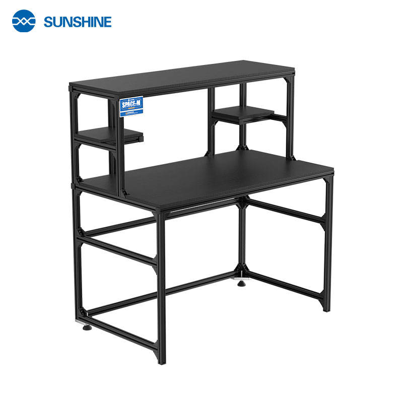 SUNSHINE SPACE-M Black Aluminum Alloy Workbench for E-Device Repair