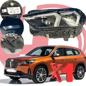 BMW X1 için 2023 2024 orijinal kafa lambası far için uygun araba Led otomobil kafa lambası 400w H4 lazer far BMW X1 için Led