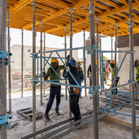 Système de coffrage de table en acier robuste WAKE, panneaux de coffrage modulaires pour dalles en béton pour les projets de construction