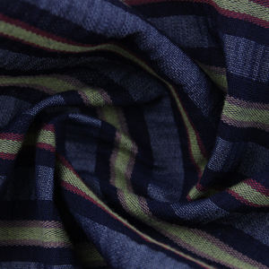 A buon mercato Morbido <span class=keywords><strong>Seersucker</strong></span> Tessuto 89% <span class=keywords><strong>Cotone</strong></span> 11% Poliestere Tessuto Denim FILATO TINTO INDIGO <span class=keywords><strong>SEERSUCKER</strong></span> - Product Image 2