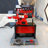 Disco de torno de freno C9350C, máquina Skimmer de disco de freno de tambor de coche con disco de freno de servomotor de CC y rectificadora de tambor