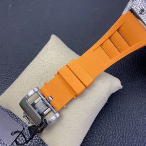 Montre mécanique automatique pour homme <span class=keywords><strong>de</strong></span> luxe 010, incrustée <span class=keywords><strong>de</strong></span> diamants, en forme <span class=keywords><strong>de</strong></span> <span class=keywords><strong>tonneau</strong></span> à <span class=keywords><strong>vin</strong></span>, miroir saphir, montre <span class=keywords><strong>de</strong></span> haute qualité - Product Image 6