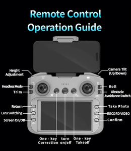 Dron M4 Súper Fácil de Usar para Principiantes con Control Remoto de Largo Alcance, Conectividad Inalámbrica, Evitación de Obstáculos y Funciones de Dron de Regalo - Product Image 4