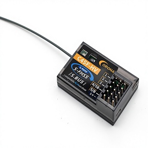 Récepteur CORONA C4SF-HV 2,4 GHz 4 canaux, résistant aux éclaboussures, en plastique, <span class=keywords><strong>compatible</strong></span> S-FHSS/FHSS SBUS - Product Image 1