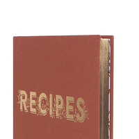Livre de recettes alimentaires à couverture rigide personnalisé avec menu de table à thé imprimé en couleur couché offset et papier fantaisie pour usage professionnel