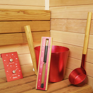 Finlandia البخار أفضل ملحقات ساونا الألومنيوم الأحمر الفاخرة ساونا عدة برميل للبيع - Product Image 1