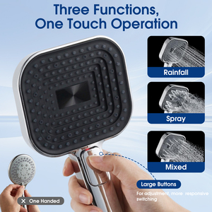 <span class=keywords><strong>Douche</strong></span> à main carrée multifonctionnelle en silicone liquide pressurisé <span class=keywords><strong>pour</strong></span> salle <span class=keywords><strong>de</strong></span> bain, accessoires <span class=keywords><strong>de</strong></span> <span class=keywords><strong>douche</strong></span> à effet pluie, vente en gros - Product Image 3