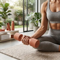 Mancuernas de Silicona con Certificación CE, Antideslizantes, 1/2/3/4 kg, Ergonómicas, para Pilates, Juego de Mancuernas Portátiles para Ejercicios de Brazos