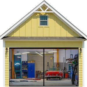 Malla magnética para cortina de garaje, accesorio de fibra de vidrio resistente, fácil de montar, manos libres, pantalla magnética para puerta - Product Image 3