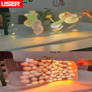 Phim <span class=keywords><strong>LED</strong></span> màn hình trong suốt siêu mỏng, mềm dẻo, tự dính, P6 P8, phim <span class=keywords><strong>LED</strong></span> pha lê, kính màn hình <span class=keywords><strong>LED</strong></span> P10 - Product Image 4