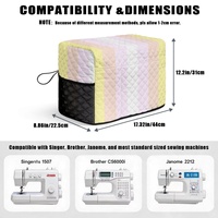 Housse de machine à coudre matelassée personnalisée à motif Pangender, housse anti-poussière en polyester à thème arc-en-ciel gay pour armoire domestique