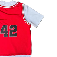 Débardeurs personnalisés en coton 100% solide avec numéro imprimé, style streetwear surdimensionné en maille, pour baseball, basketball, football