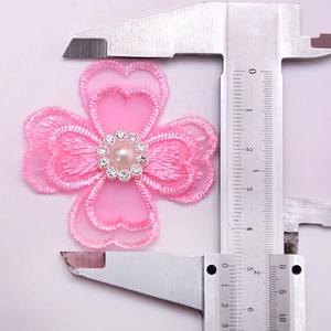 Accessoires <span class=keywords><strong>de</strong></span> vêtement à bricoler soi-même Tissu élégant en organza, broderie, couvre-chef, fabrication <span class=keywords><strong>de</strong></span> robes, grande perle, dentelle, strass - Product Image 2