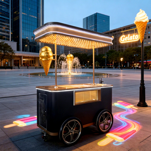 2025 Wholesale Electric Food Bike with Fiberglass for Ice Cream Popsicle Vending Europe Style - Product Image 1