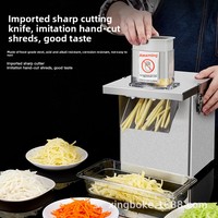 Coupe-légumes commercial transfrontalier 220V/110V grand diamètre écologique, modèle de comptoir pour trancher les carottes, les oignons et les pommes de terre
