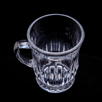 Tasse à thé classique en verre cristal transparent 100ml Smoothie vin et verres réutilisables pour les occasions de Noël en stock