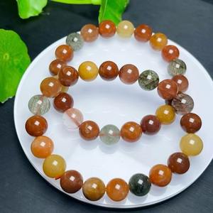 กำไลข้อมือลูกปัดคริสตัลสีแดงแบบรุ่ยสไตล์วินเทจ - Product Image 2