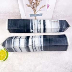 Torre de Cristal Yin Yang de Alta Calidad, Piedra Preciosa Natural Tallada para Decoración del Hogar u Oficina, Cristales Curativos de Feng Shui, Venta al por Mayor - Product Image 2