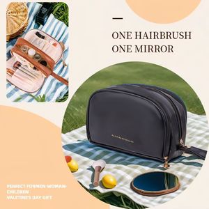 NIANDDUO Accordion <b>Makeup</b> Bag Waterproof Expandable Travel Cosmetic <b>Case</b> For Women Everyday Use - Product Image 4