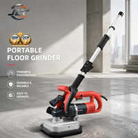 Machine à meuler les sols en béton à 4 têtes, moteur 3,8 kW, portable, semi-automatique avec écran tactile LED