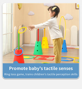 Peralatan Latihan Sensorik Plastik Ramah Lingkungan Grosir Pabrik untuk Anak-anak, Latihan Keseimbangan Fisik Luar Ruangan dan Dalam Ruangan, Berbagai Permainan - Product Image 4