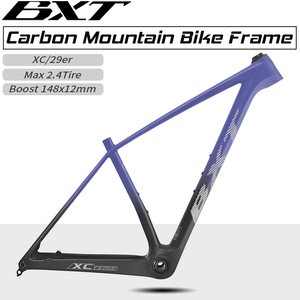 Cadre de <span class=keywords><strong>VTT</strong></span> en <span class=keywords><strong>carbone</strong></span> BXT Ultralight T1000 Hardtail 29 pouces Boost 148x12mm avec pédalier T47 à visser et support UDH - Product Image 2